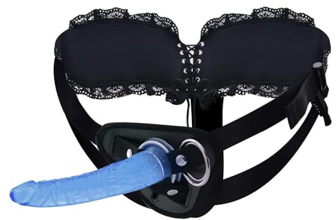 Godes ceintures, Strap On cristal Gelée avec Ventouse, imperméable Réglable Harness, Souple Sex Toys pour Femmes,Hommes lesbien G spot