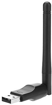 Adaptador WiFi USB, Adaptador de Red Inalámbrica de 2,4 GHz Y 150 Mbps Tarjeta de Red Inalámbrica de Alta Ganancia de 2dBi Cifrado WEP de 64/128/152 Dígitos para Wind 2000, XP, Vista, Win7/8/10, MAC