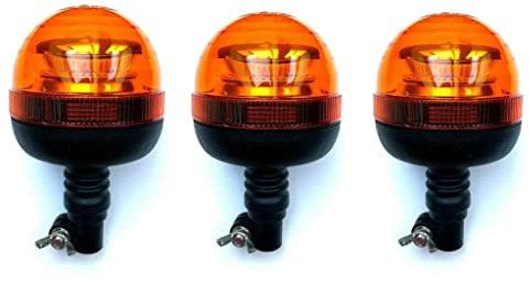 MelTruck® 3x 45 LED Rundumleuchte Warnleuchte R65 R10 12V 24V E9 Flex doppelter Blitz