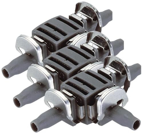 Gardena Micro-Drip-System Reduzier-T-Stück 13 mm (1/2 Zoll) 4.6 mm (3/16 Zoll): Praktische T-Verbindung der Sprühdüsen im Verlegerohr (8333-20) standard (Packung mit 3)