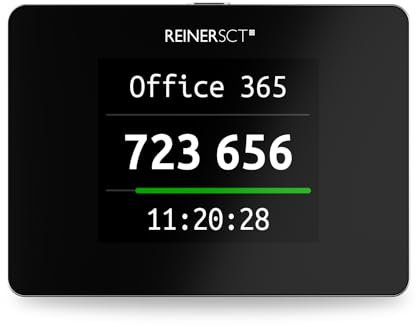 REINER SCT Authenticator mini I TOTP-Generator für Zwei-Faktor-Authentifizierung I kompakt & tragbar I Sicherheitsschlüssel zur sicheren Anmeldung bei Online-Diensten & Kryptobörsen