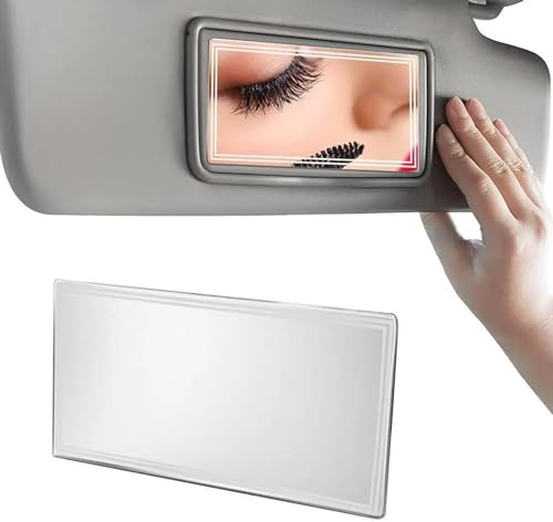 KLLJ Auto Specchio Cosmetico,Auto Specchio per Trucco,Specchio Parasole Per Auto,Specchietto Di Cortesia Per Auto,Specchietto Retrovisore Interno Auto,per Visiera auto,Schienale auto
