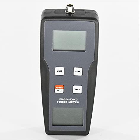 Misuratore di forza digitale FM-204-500K Digital Force Calibro 4900N Dinamometro Tirare e spingere il misuratore di forza N/kg/lb strumenti meccanici per il Laboratorio Didattico Scolastico