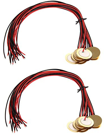 24 PC 27 mm piezo-skivor med övre kabel mic trumma trigger akustisk pickup CBG gitarr