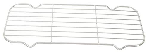Alipis Rejilla Para Hornear De Acero Inoxidable 304 Resistente Al Calor Patas Para Drenar Aceite y Enfriar Alimentos, Adecuado Para Cocina y Barbacoa, Rejilla Reutilizable De Malla 1/3 Tamaño
