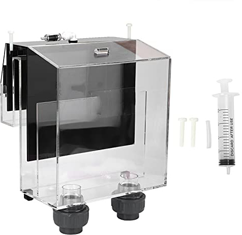 Caja de desbordamiento para pecera, Accesorios Peceras y Acuarios, Sifón Acrílico de Reducción de Ruido, Bomba de Arranque Fácil, 5000L/H, Adecuado para Pecera, Color Azul