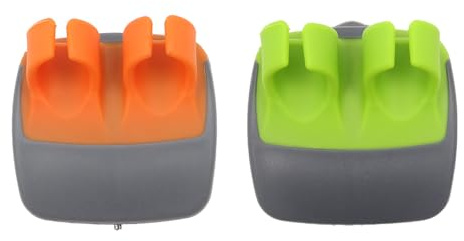 Hsthe Sea 2 Pcs Hand Vegetable Peeler with Rubber Finger Grips - Silicone Finger Grips Kitchen Gadget for Easy Peeling of Pumpkin, Carrot, Cucumber, Potato and More