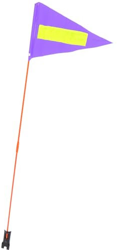 VANZACK 1satz Junge Mädchen Fahrrad Sicherheitsflagge Mit Verstellbarem Fiberglas-flaggenmast Reflektierende Fahne Für Hohe Sichtbarkeit Robustes Design Für Kinderfahrräder Und