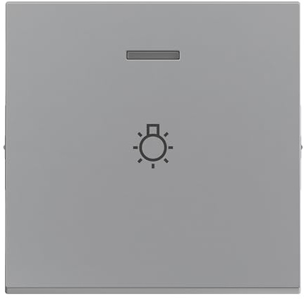 LEGRAND, SEANO 765216 - Interruptor basculante con símbolo de luz para interruptor iluminado, pulsador e interruptor de cruz, cubierta de interruptor, placa basculante, color blanco