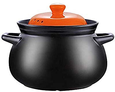 CRBUDY Cazuela De Terracota Olla De Terracota Cazuela De Cerámica Olla De Barro Saludable Y Segura Antiadherente Fácil De Limpiar Capacidad 5L_A (A Capacidad 10L)