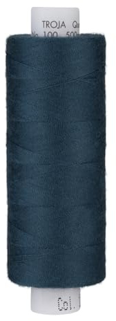 1 x Nähgarn Nähmaschine AMANN TROJA Nähfaden Allesnäher Universal 500 m jeansblau
