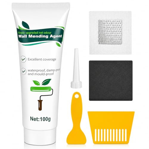 Cieex Masilla Pared Listo Usar- Reparación Agujeros y Grietas (100g) | Listo Usar | Secado Rápido | Fácil Lijado | Blanco Brillante | 100g | Para Pladur y Yeso