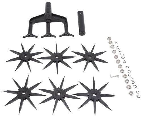 Scarificateur de sol robuste et cultivateur rotatif avec design ergonomique pour ameublir les pelouses et jardins domestiques