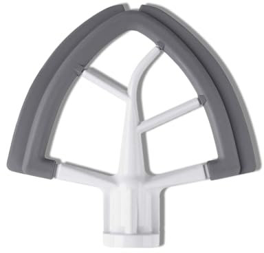 AMSLSIU Fruste piatte con testa inclinabile Frusta per miscelazione resistente all'usura Attacco per impastare Cottura Accessorio sostitutivo Utensili da cucina lavabili