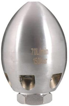 Sewer Jet Nozzle Cleaning Tips 1/2 3/8 NPT Drain Cleaning Supplies Cleaning Jet Rotation Adapter High Pressure Cleaning Tool, 70L