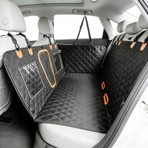 VERTAST Dog Seat Protector Cover 137x147cm, Dog Seat Cover in Car Back Seat with Seat Belt, Oxford 600D Waterproof and Scratch Resistant for Seats