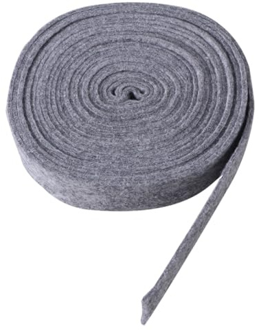 GARIOUANS Wollfilzband Graues Filzband für DIY Basteln Weihnachtsbaumdekorationen Kränze Schleifen Umweltfreundlich Langlebig Bastelmaterial für Patchwork Applikationen