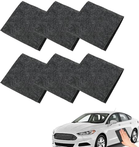 6 PCS Nano Sparkle Tuch Original, Auto Kratzer Entferner mit Nanotechnologie, Lackreparatur Tuch für Autos SUV Motorräder