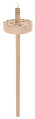 Wood Drop Spindle Hand Spinner Tool for Enthusiasts Wood Weaving Spindle