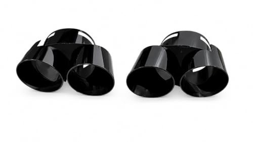 CARTUNER Endrohre X5 G05 schwarz Doppelrohr Blende Sportauspuff Optik rechts links