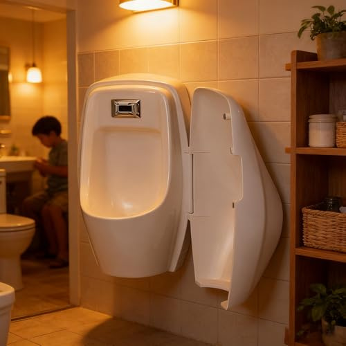 Orinatoi Orinatoio Sospeso Da Uomo Antispruzzo, Deviatore Per Urina In Ceramica Con Copertura In Plastica ABS capannone, Orinatoi Commerciali Per