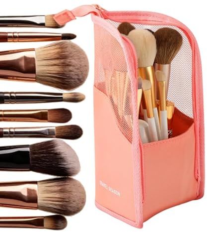 Porta Pennelli da Trucco da Viaggio,Organizer Impermeabile a Scomparti Multipli - Portapennelli per Trucco Pieghevole | per Uomo Donna Viaggio Campeggio Toeletta Valigia Bellezza Spazzolino Dentifrici