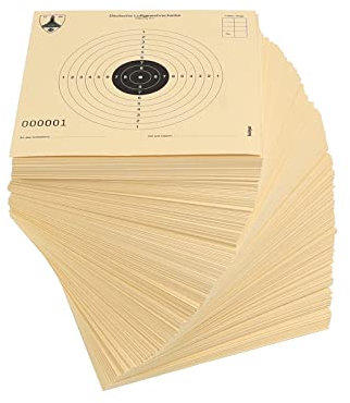 OpTacs 500 Stück - Deutsche Luftgewehrscheibe Kyffhäuser 12 x 12 cm/Zielscheibe Luftgewehr