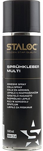 STALOC Sprühkleber Multi , feinzerstäubender Kleber für unterschiedlichste Materialien , universell , 500 ml