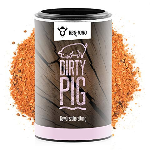 BBQ-Toro Dirty Pig | 120 gr., Gewürzzubereitung | Für alle Schweinsgerichte wie Pulled Pork und vieles mehr | Grillgewürze, Fleischgewürz, Würzmischung, Gewürzsalze, Gewürzmischungen