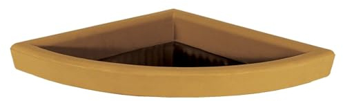 Decorspace Soucoupe pour pot d'angle en résine pour plantes et fleurs, fabriqué en Italie pour extérieur (50 x 50 cm, Imprune)