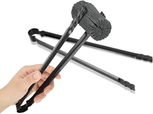Pince à Charbon de Qualité, Pince Multifonction MÉTAL pour Charbon de Bois pour Positionner le Charbon de Bois Chaud Manipulation Sécurisée des Braises