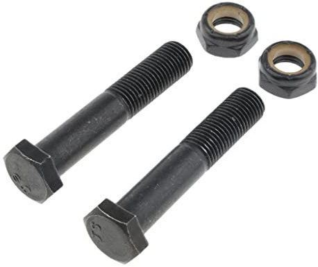 predolo Ensemble de Quincaillerie Kingpin pour Camion de Skateboard, 2 Pièces, Boulons à Vis Hexagonaux pour Longboard, M10 × 65mm