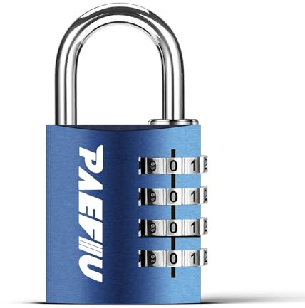 Lucchetto Combinazione, Lucchetto Armadietto 4 Cifre in Lega di Alluminio Lucchetto Palestra per Ufficio Scuola Cancello Scatola