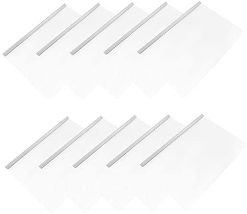 FUNOMOCYA 10stücke Transparente Kunststoff Dokumentenordner Mit Zugstange Für Papiere Akten Büroorganisation Und Aufbewahrung