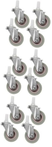 STOBAZA 12piezas Ruedas De Repuesto para Carro De Limpieza Giratorias para Balde De Fregona Accesorios Duraderos y Eficientes para Mopas y Carros De Limpieza