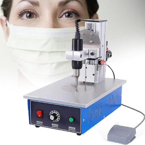 Ultrasonic Spot Welder,Portable Plastic Welding Machine with Electronic Peda,Nylon Spot Welding Machine Suitable,for Riveting and Spot Welding of Non-Woven Fabrics,Nylon Fabrics