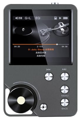 Booso Lecteur MP3 Hi-FI sans Perte DSD Lecteur de Musique Audio Numérique Haute Définition Sports Extensible Jusqu'à 256 Go, 64 Go