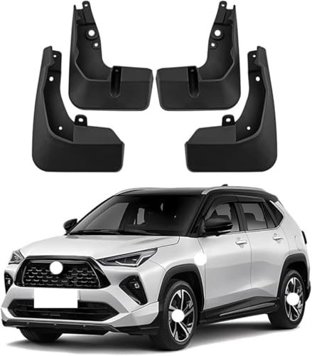ATTLGR 4 Pezzi Parafanghi Auto Anteriori e Posteriori per Toyota Yaris Cross GR 2023,Protezione Antispruzzo Impermeabile,Paraspruzzi per Ruote Guardie Splash