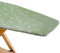 Copertina per Asse da Stiro, Compatibile con Foppapedretti, Colore Argento/Verde, Ricambio Elastico, Tessuto 100% Cotone, 115 x 63 cm, Made in Italy