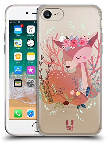 Head Case Designs Cerf Animaux des Bois Coque en Gel [Protection de Qualité Militaire] Compatible avec Apple iPhone 7/8 / SE 2020 & 2022 Et Compatible avec MagSafe