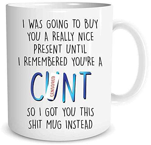 Funny Rude Offensive C*nt Mugs Swear Word Gifts Adult Humour Banter Colleague Husband Boyfriend Best Friend Present Birthday Xmas WSDMUG1318