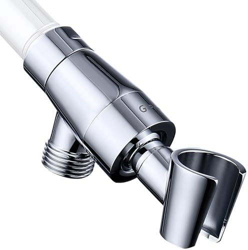G-Promise Metal Shower Head Holder for Hand Held Showerhead, Adjustable Bracket, Shower Arm Adapter, Universal Shower Arm Mount, Chrome Finish