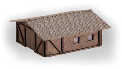 NOCH Kleingebäude-Set, 3-teilig, Laser-Cut Modelle für Modellbahnen Spur Z, Szenengestaltung
