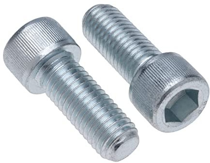 Tornillos de Cabeza de Cilindro M5 Strenght Sleel Class 8.8 (Paquete de 10) Tornillos de Cabeza Hexagonal Bañados en Zinc con Rosca Cilíndrica de Alta Resistencia Certificada DIN912 (5mm x 12mm)