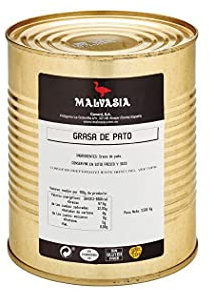 Malvasia Graisse de canard pour cuisson, fabriquée à la main, convient pour la cuisson, ajoute de la saveur à la vaisselle, sans gluten, 650 g