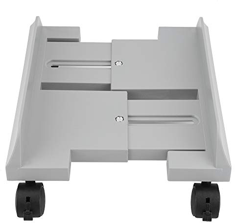 Soporte para CPU, Soporte para Computadora Móvil con Ruedas, Estante de Almacenamiento de Mainframe de Escritorio Extraíble con Freno Carro de Soporte para PC Ajustable(blanco)