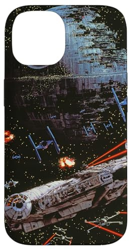 Star Wars Return of the Jedi Death Star II Battle Black Case for iPhone 14