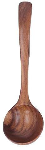 ANKROYU Louche En Bois, Louche à Soupe En Bois, Cuillère Pour Accessoires De Soupe, Cuillères De Cuisson à Soupe, Louche De Service En Bois Massif, Ustensiles De Cuisine Pour la Maison Et L'hôtel(A)
