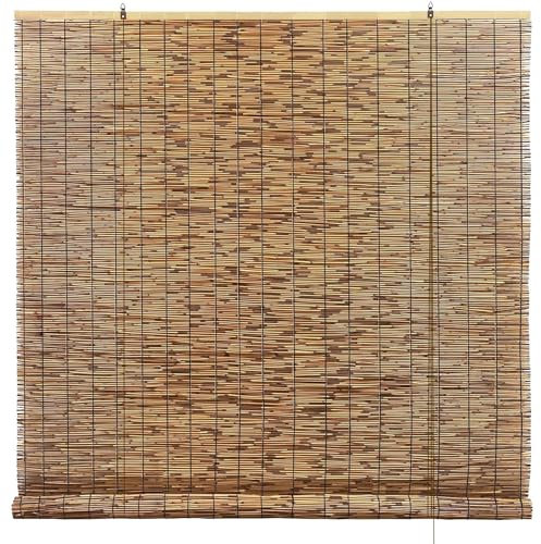 CJBWJM Natural Schilf Vorhang Bambusvorhang W:40 50 60 70 80 90 100 110 120 cm H:40-300 cm Bambusrollo für Türen und Fenster, Atmungsaktiv, Sichtschutz (Size : 120x200cm)