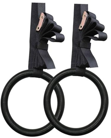 CaFfen Turnringe 2 Stück Gymnastikring mit Schnallenriemen Gym Ring for Ganzkörpertraining Ringe Turnen